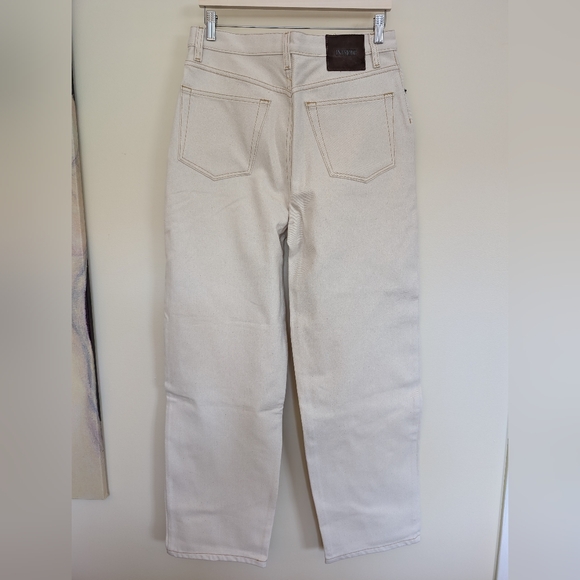 INTERIOR The Ty high-rise wide-leg jeans Ecru 31 - Picture 7 of 14